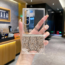 跨境热销豹纹内裤三星S23 Plus手机壳男女款S22透明保护套A56情侣