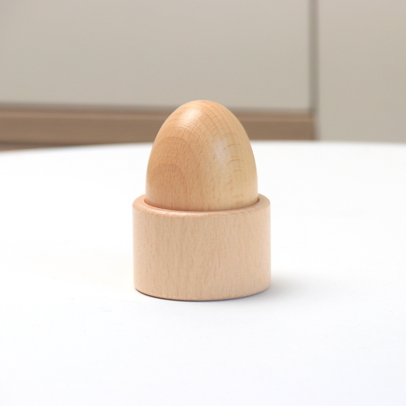 Bebés de 0 a 3 años de edad, educación temprana, práctica de rompecabezas, juguetes de agarre, cubos de madera, huevos, tazas de bolas redondas, ayudas didácticas Montessori image 12