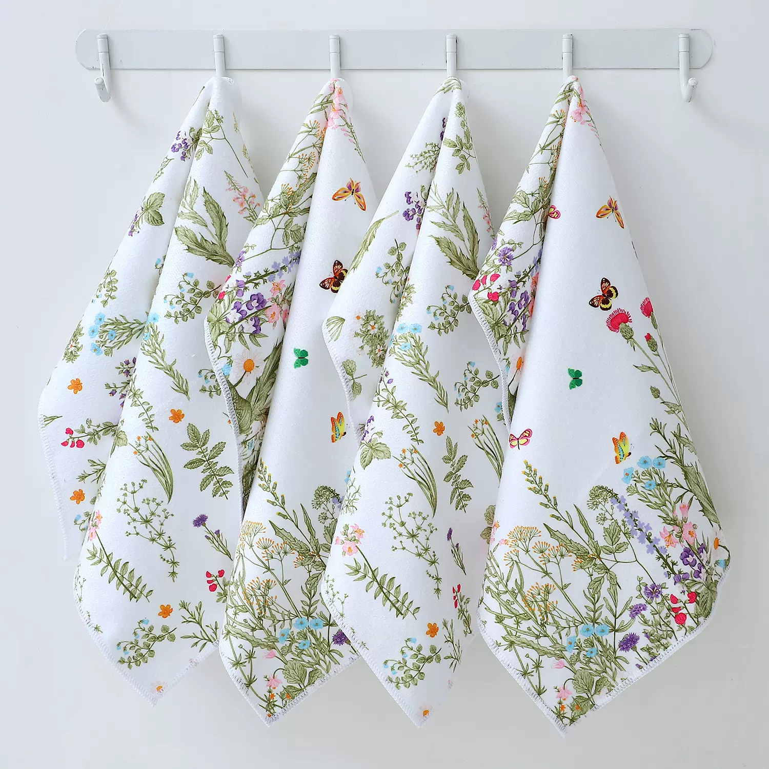 代贴条码多多热销品现货超细纤维印花茶巾吸水速干多功能清洁巾