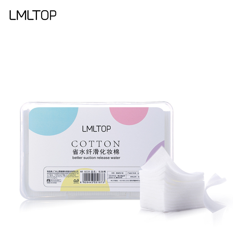 Ramila 1000 piezas en caja delgada de algodón cosmético spunlace no tejido de compresión húmeda hoja de algodón cosmético B228 Factory Express