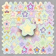 50枚のオリジナルの星のステッカーは権利侵害しません。