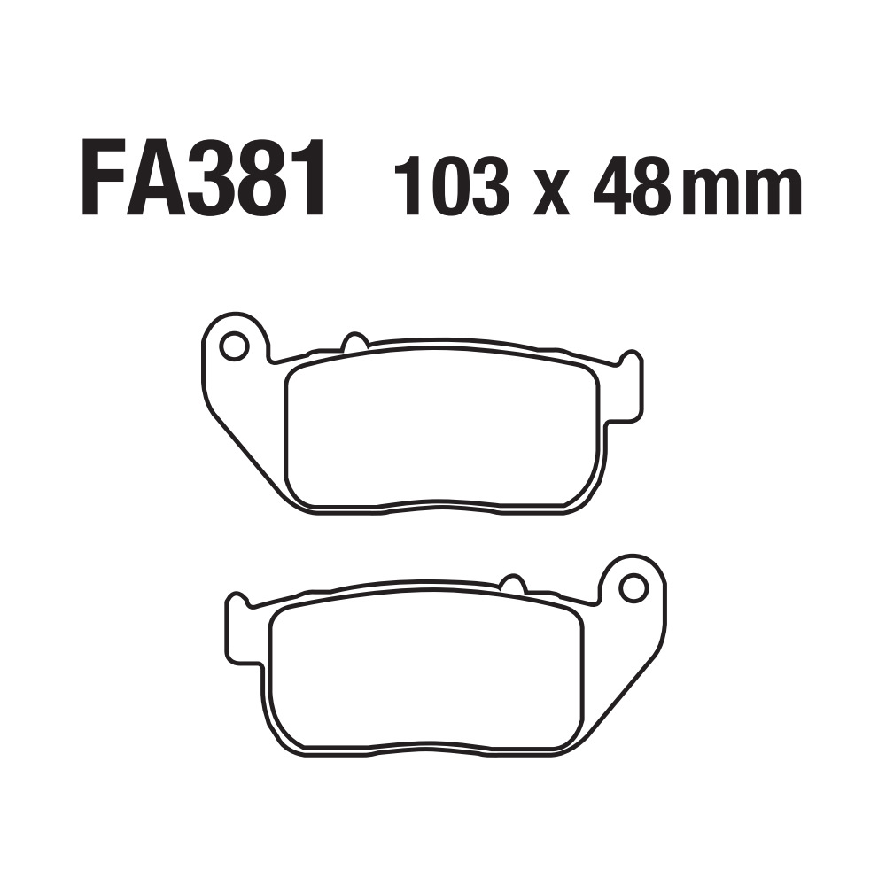 Motocicleta pastillas de freno pastillas de freno pastillas de freno FA381 Harley XL50 XL883 XL1200