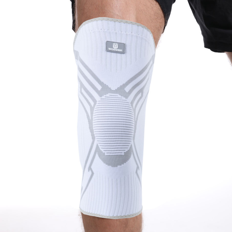 Rodilleras deportivas de verano para saltar la cuerda de nailon alargada para correr baloncesto para hombres y mujeres cubierta protectora profesional antideslizante para rodillas