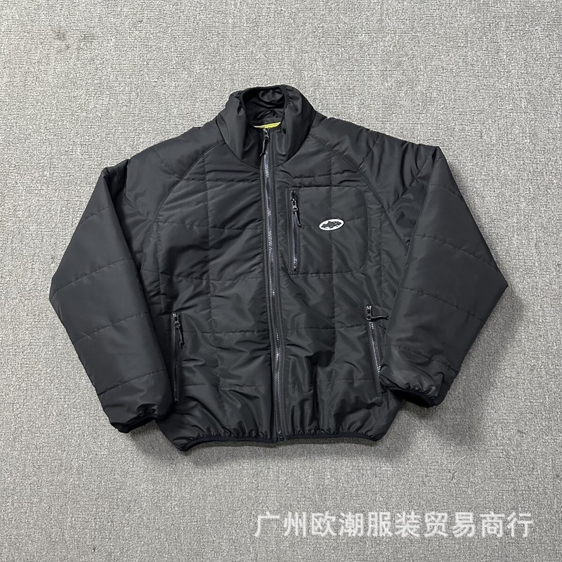 跨境美式cort刺绣恶魔岛棉服男女秋冬季ins高街棉衣连帽外套冬季|undefined