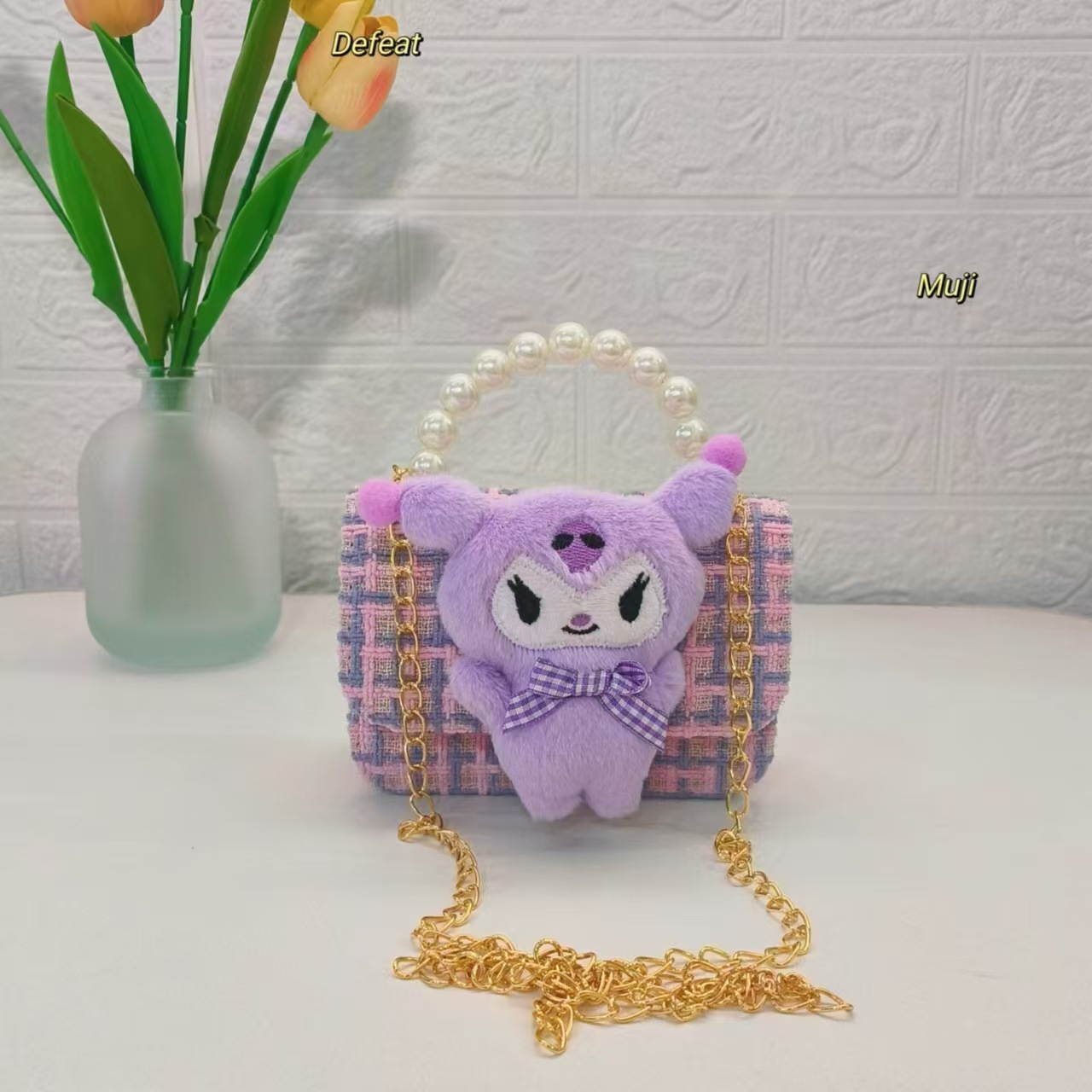 Melody Pearl bolso, bolso de la princesa Kulomi, bolso de cadena, bolso pequeño, bolso de hombro para niñas, bolso de accesorios