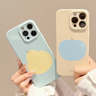 Niche Ins Fruit Suitable for Iphone15Pro Max Mobile Phone Case 16 Apple 11 Small Fresh 14 All-Inclusive 13 Soft