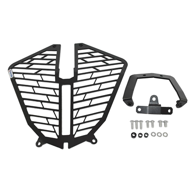 Fit for Ktm 390 790 890 Adv Modified Motorcycle Front Headlight Protection Net Headlight Cover Protection Guard (Motorcycle frame) - black