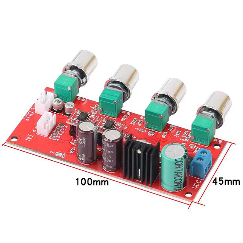 AD828 Amplificador de potencia Tablero de tono HIFI Fever Tablero de nivel previo High School Bass Balance Placa de aumento Potenciómetro image 3