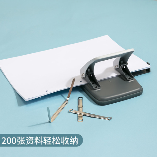 Deli 0102 double-hole punch binding machine binder binder small student round hole ring hole manual 2 holes