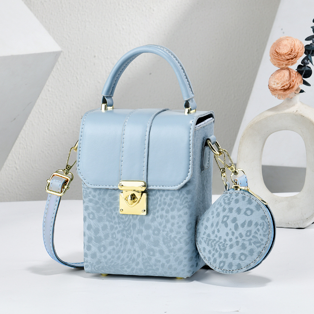 Pequeño paquete de dos piezas bolsas de madre mini bolsas de cubo colgantes bolsas de cambio bolsas de mano compactas exquisitas bolsas transfronterizas