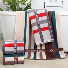 高档色纱棉浴巾成人加大加厚柔软大毛巾情侣冲澡沙滩裹巾出口货源