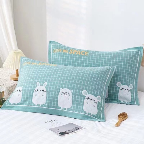 Household three-layer high-grade gauze full adult thickened single pillow towel sweat-absorbent wholesale cover towel cotton pillow towel