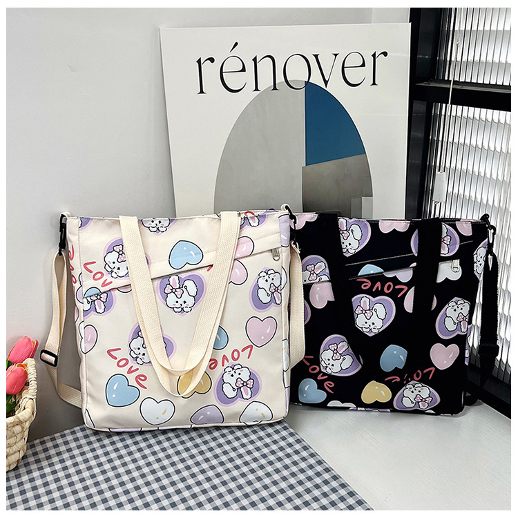 Large-capacity single-shoulder crossbody handbag, A4 for primary and secondary school students' after-school tutoring, cute cartoon interest class, super adorable crossbody bag undefined