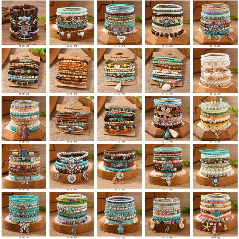 Cross-Border Support Labeling and Delivery-Temu Xiyin Cross-Border Hot Selling Zinc Alloy Accessories 6-Piece Bracelet Bracelet 11 Pieces Cross-Border Support Labeling and Delivery-Temu Xiyin Cross-Border Hot Selling Zinc Alloy Accessories 6-Piece Bracelet Bracelet 11 Pieces