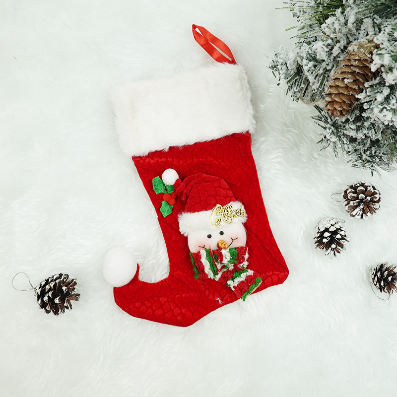 Christmas Snowman Cloth Party Christmas Socks display picture 3