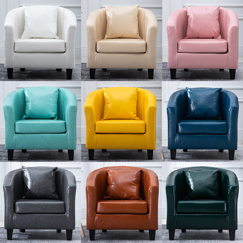 Simple Modern Nordic Sofa Small Apartment Single Living Room Double Three Person Fabric Sofa Apartment Bedroom Sofa Chair