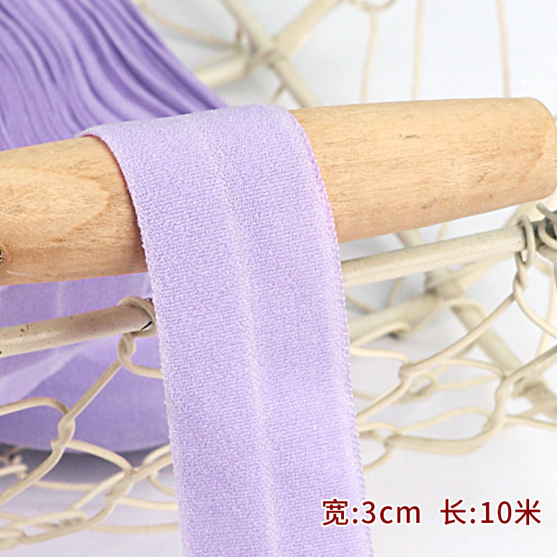 Tira de borde elástico de algodón accesorios de tela tira de borde de ropa de bebé cinta ropa interior banda elástica correa de tela plegable