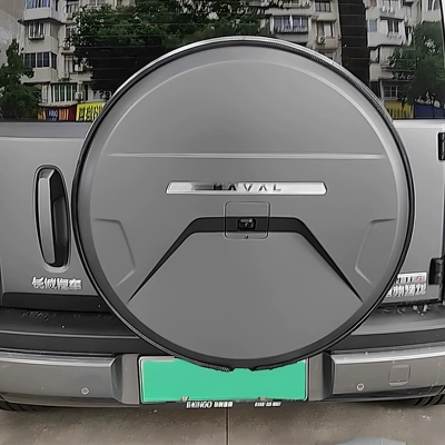 Cloud Realm Is Suitable for Haval Raptor with Lighted Fuel Spare Tire Cover, Hybrid Stainless Steel Spare Tire Protection, and Flowing Light (Spare wheel cover) - raptors-2556019-spare-tire-cover-please-specify-color
