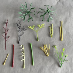 人工シミュレーション花叉花枝造花プラスチック花アジサイ花香石けん花部品花托花丁半製品プラスチック
