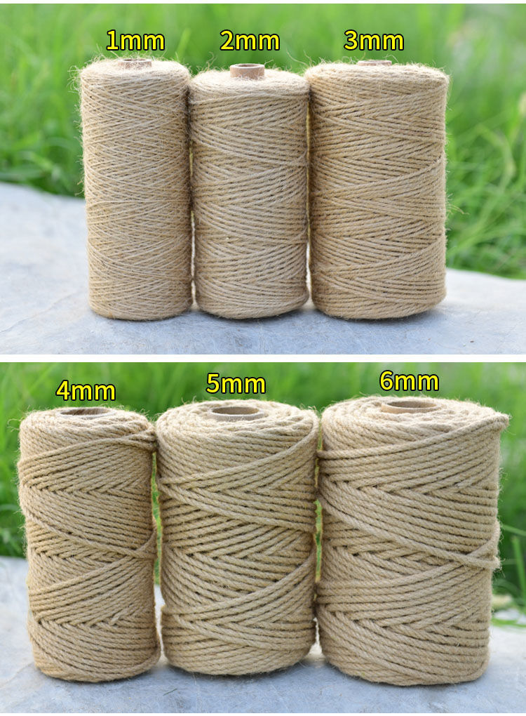 麻绳手工制作材料DIY猫爬架绳子收纳线绳拉绳耐磨软绳猫用剑麻绳详情1