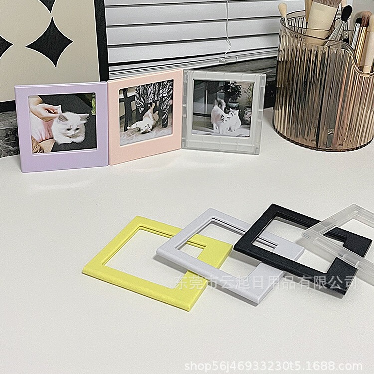 Polaroid Square acrylic photo frame Fuji SQ magnetic refrigerator sticker pen holder photo frame card holder