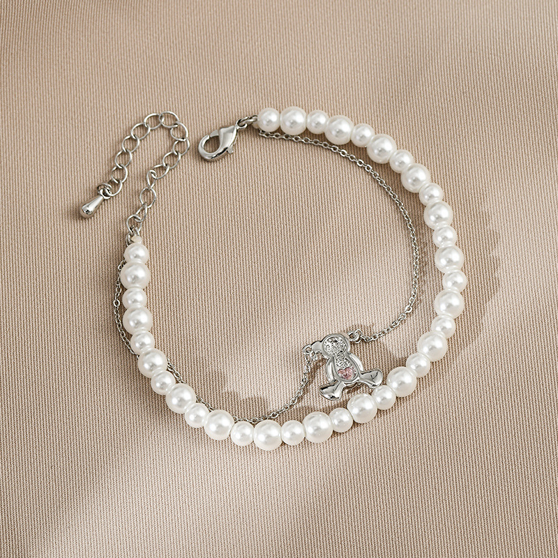 Fashion Bear Copper Plating Zircon Bracelets 1 Piece