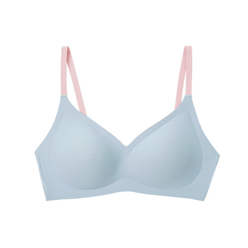 Matcha Girl Comfortable Seamless Latex Wireless Underwear Women's Small Breast Reducing Secondary Breast Push Up Sleeping Bra