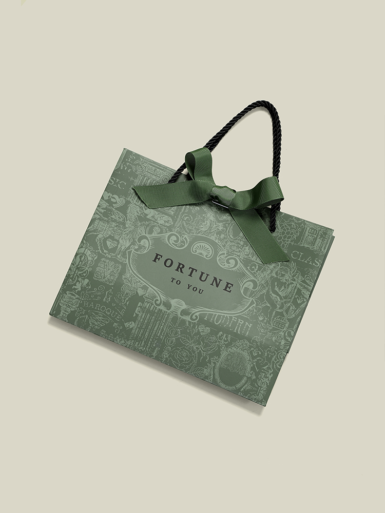 Bolsa de regalo de lujo ligera tienda de ropa bolsa bolsa de mano bolsa de compras bolsa de papel regalo bolsa de embalaje personalizada