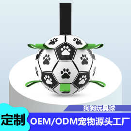 外贸亚马逊狗狗训练专用足球logo定制宠物狗球类玩具用品工厂批发