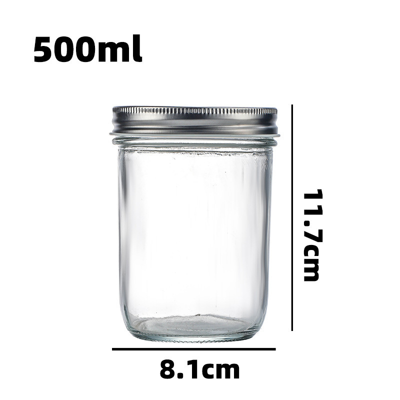 现货500ml果酱瓶鱼子酱瓶380ml梅森密封罐酱菜玻璃储物罐厂家批发|undefined