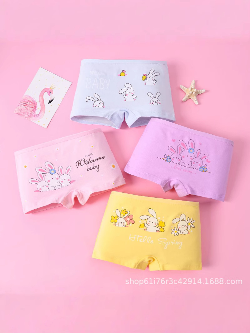 Cross-border Pure Cotton Children's Underwear Girls' Boxer Underwear Baby Boxer Underwear Girls' Underwear Children's Underwear Girls' Children's Underwear