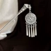 Chinese hairpin with tassels, flowered