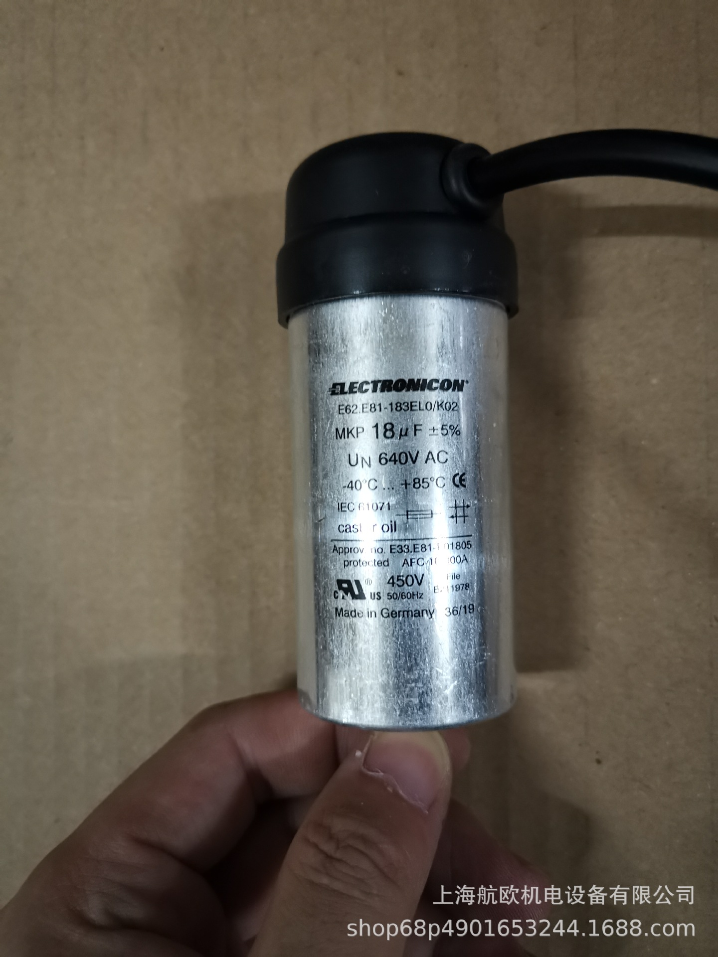 ELECTRONICON电容E62.C58-221E10，E62.E81-472D，E53.R60-104T20