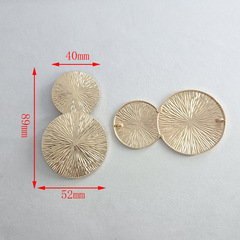 合金金油古铜锁短袖上衣扣2025新款潮款设计款现货不规则金属泳装