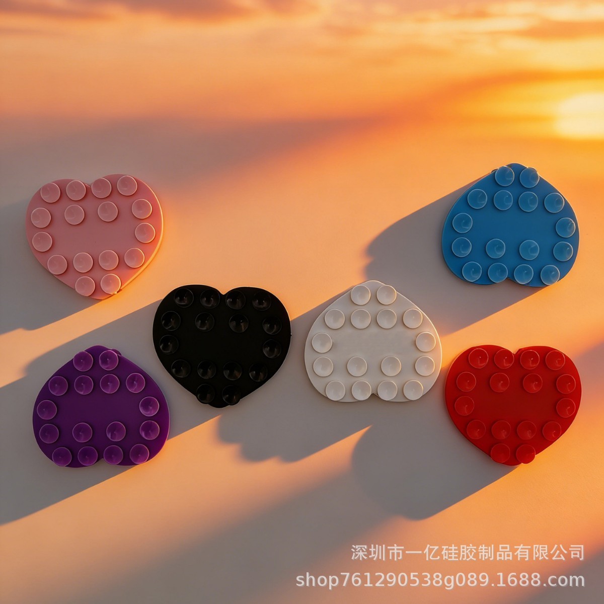 工厂直销多款规格热销款硅胶手机吸盘防滑稳固便携可移动支架背贴