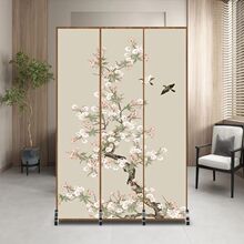 中式屏风隔断墙进门酒店卧室折叠移动玄关客厅小户型简易遮挡家用