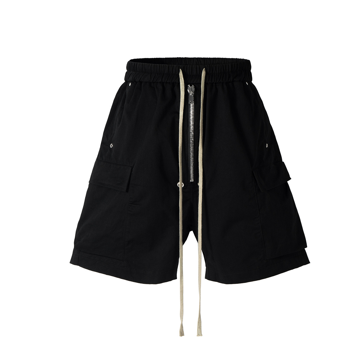 Jiayiku Men's Wear ∠ 2025 Summer European and American High Street Trendy Brand Tooling Shorts Loose RO Style Personalized Five-point Pants for Men