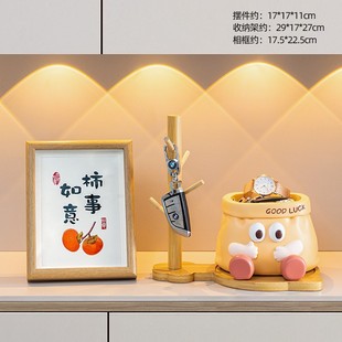 Creative ornaments imitation paper bag resin sundries finishing porch storage decoration home coffee table living room desktop ornaments