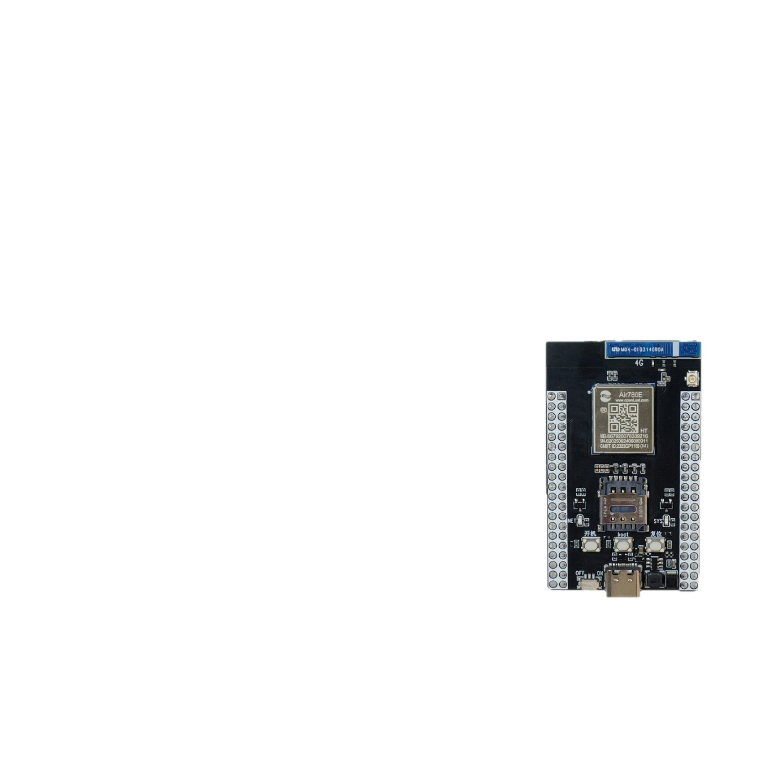 低功耗8Mflash大缓存物联网4Gcat1通信模组Air780EHT核心板供应