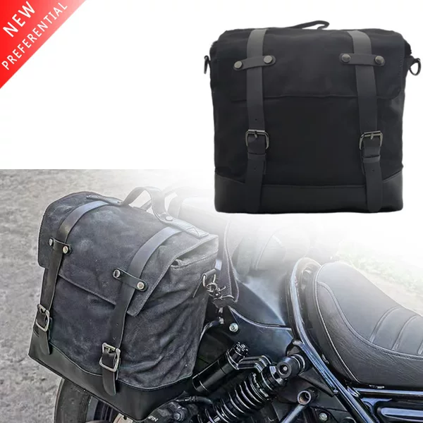 Retro motorcycle bag waterproof Knight bag carrying bag tail bag riding equipment side bag motorcycle helmet bag
