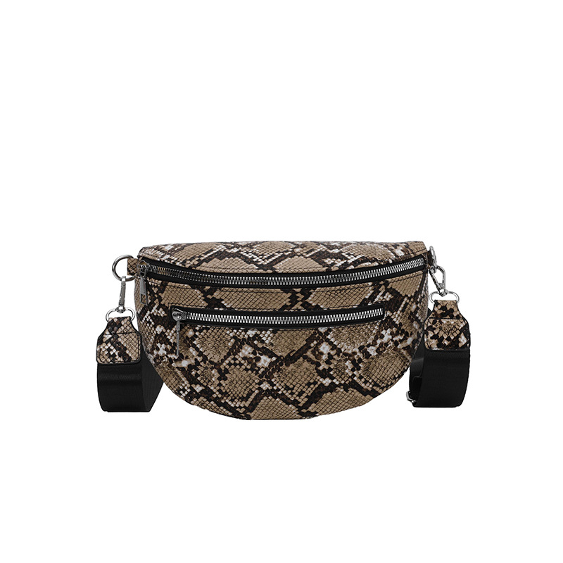 Bolso de cintura de piton para mujeres 2026 tendencia transfronteriza nueva moda europea y americana de moda ocio de viaje de hombro mochila