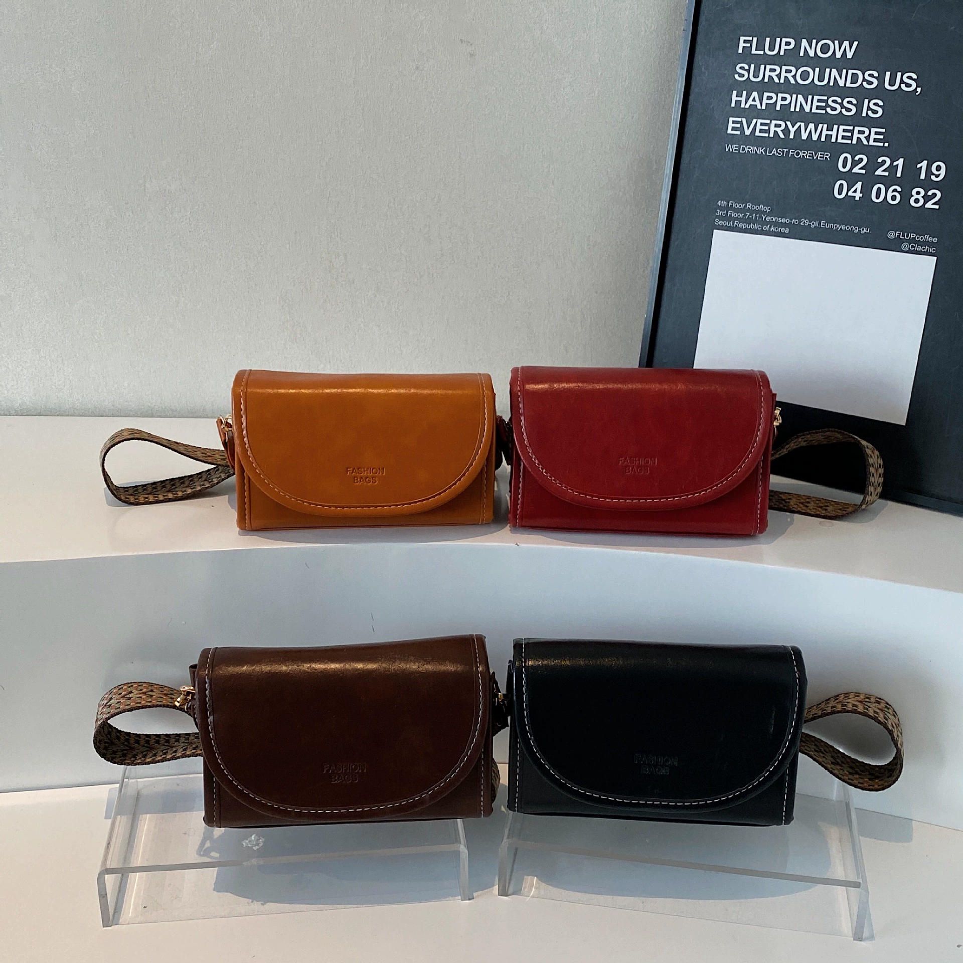 Retro small bag, shoulder bag, one-shoulder bag
