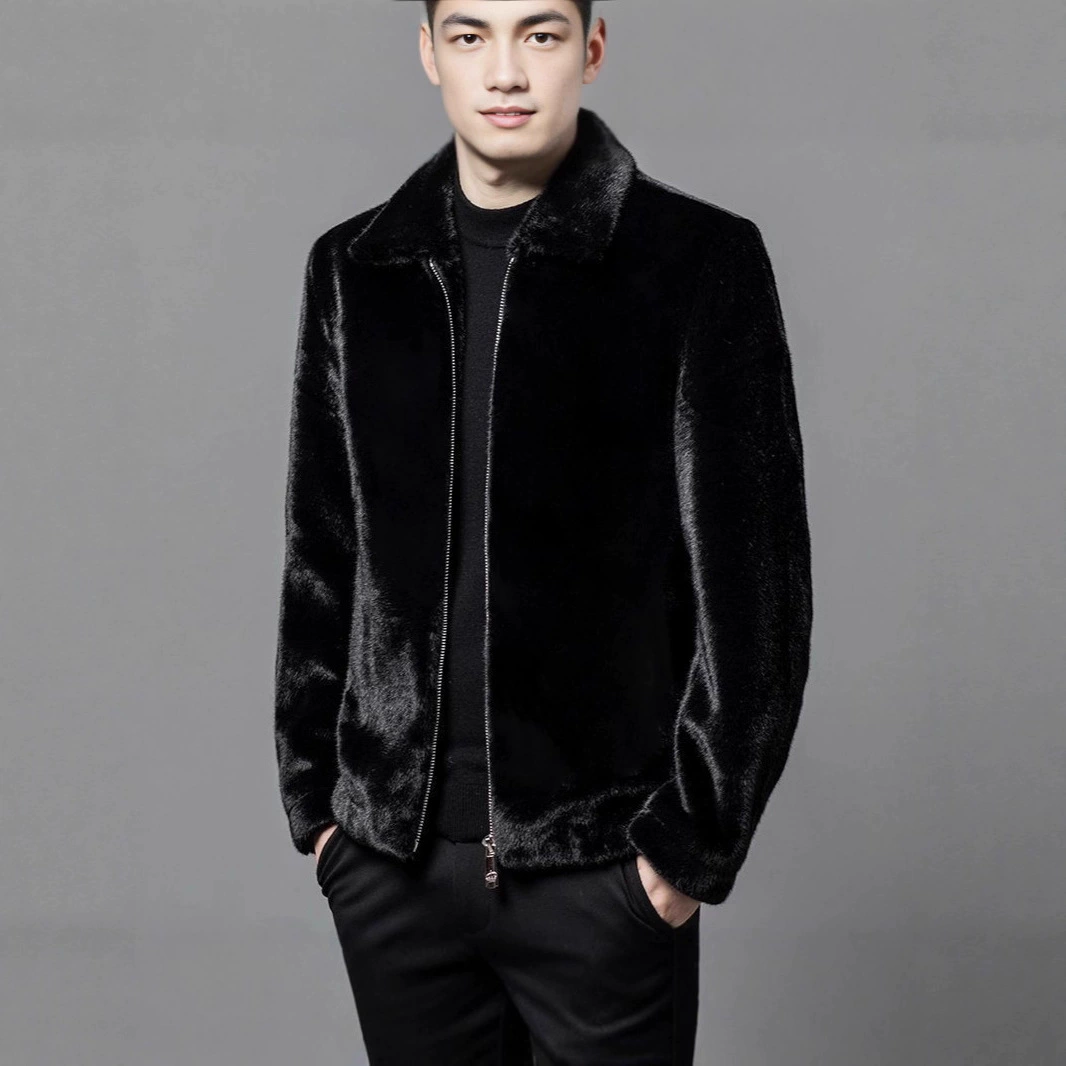 Coat, demi-season warm men's jacket