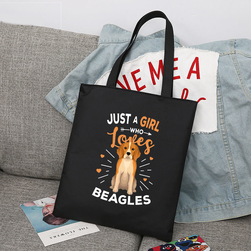 Beagles perro Beagles Beagle impresa bolsa de lona bolsa de hombro bolsa de comercio exterior global bolsa de compras