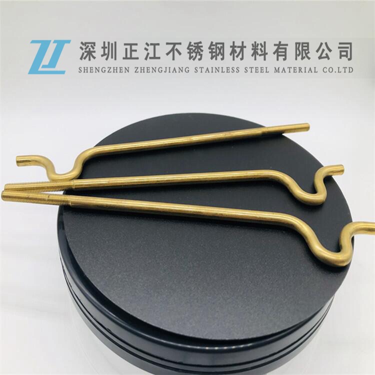 国标无铅环保黄铜棒折弯 打孔 车螺牙 实心铜条表面拉丝封釉倒角