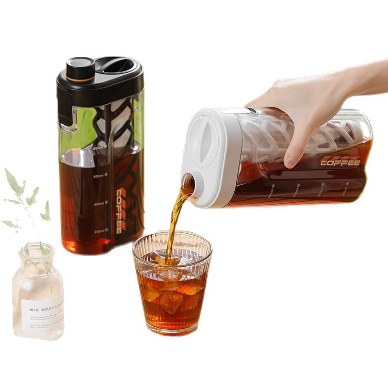 水出しカップ コーヒーポット 冷蔵庫 冷水ポット 水出しポット 冷水ポット 高温耐性 家庭用アイスカップ ティー水出しポット|undefined