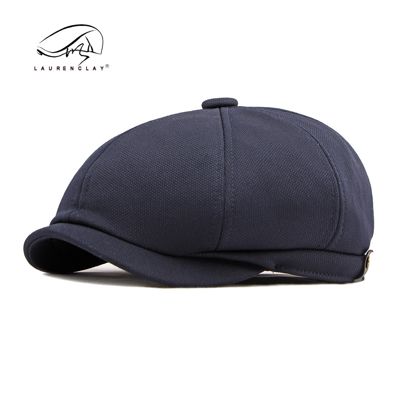 Chapeau d'extérieur unisexe printemps/été Chapeau octogonal de mode rétro pour hommes Casquette décontractée Chapeau gavroche simple pour femmes_voghion.com