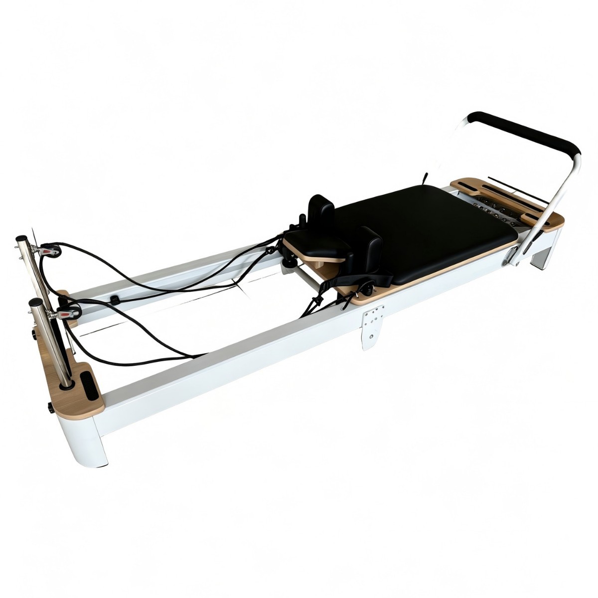 Pilates reformer, professional-grade home fitness equipment, adjustable spring resistance, multi-functional training