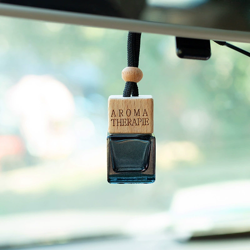 8 мл квадратный черный флакон духов кулон автомобильный флакон с эфирным маслом для духов маленький ароматический флакон зеркало заднего вида ароматический флакон