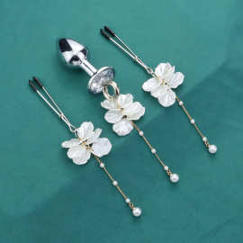 花瓣情趣乳夹咪咪夹成人用品男女玩具后庭肛塞激情道具SM男女调教